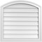 Ekena Millwork Arch Top Surface Mount PVC Gable Vent: Functional, w/ 2"W x 1-1/2"P Brickmould Frame, 26"W x 26"H GVPAR26X2602SF - alternate 1